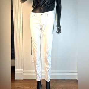 Ag Adriano Goldschmied White Skilt Cigarette Jeans